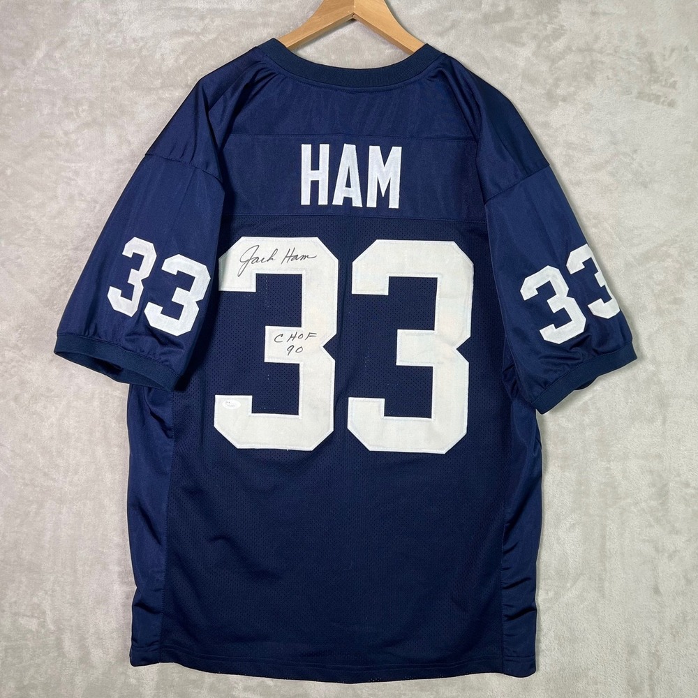 Jack Ham Signed Penn State Nittany Lions XL Jersey Inscribed "CHOF 90" JSA